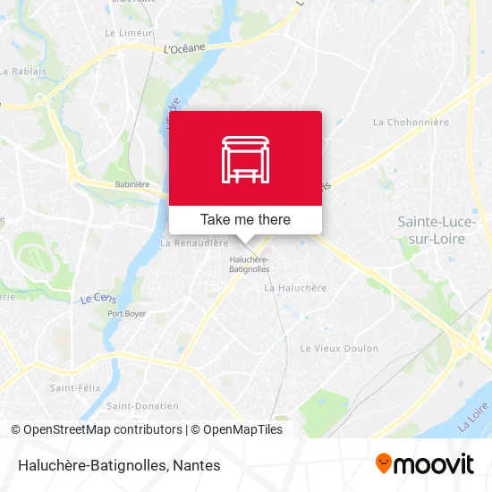 Haluchère-Batignolles map