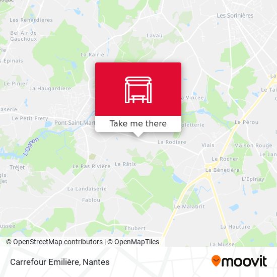 Carrefour Emilière map