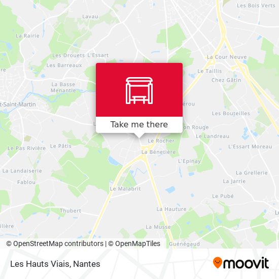Les Hauts Viais map