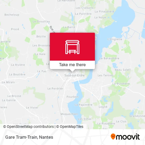 Gare Tram-Train map