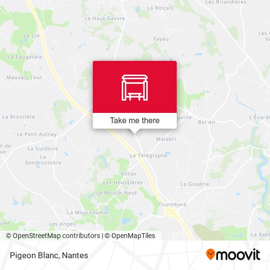 Pigeon Blanc map