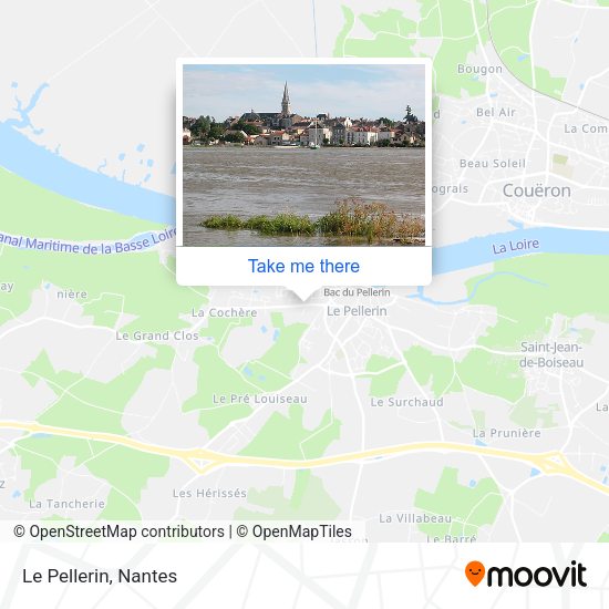 Le Pellerin map