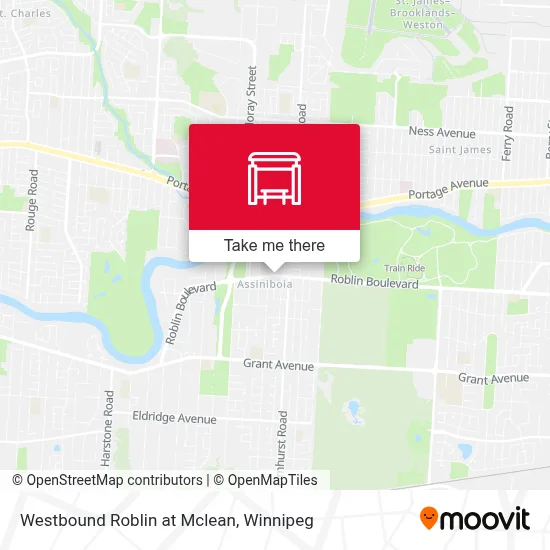 Westbound Roblin at Mclean map