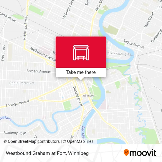 Westbound Graham at Fort map