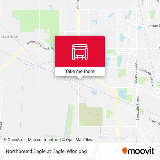 Northbound Eagle at Eagle map