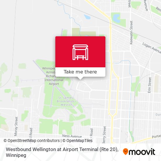 Westbound Wellington at Airport Terminal (Rte 20) plan