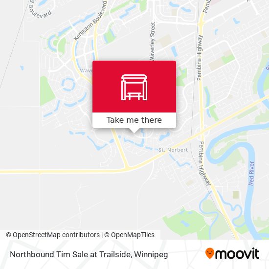 Northbound Tim Sale at Trailside map