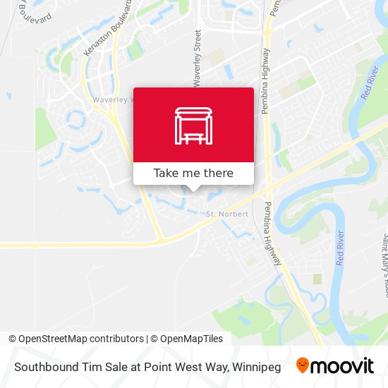 Southbound Tim Sale at Point West Way map