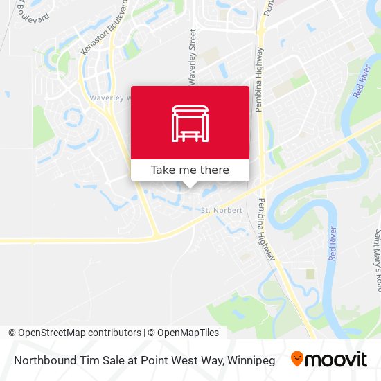 Northbound Tim Sale at Point West Way map