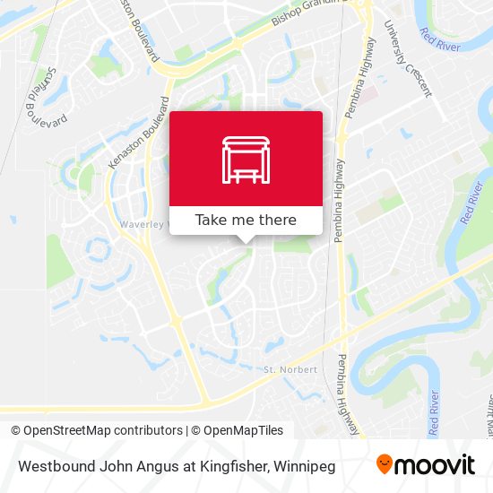 Westbound John Angus at Kingfisher map