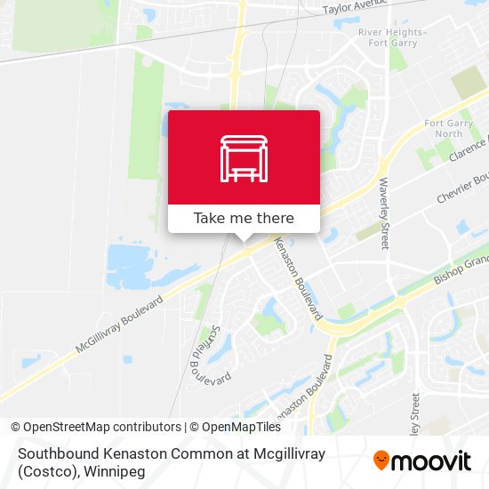 Southbound Kenaston Common at Mcgillivray (Costco) map