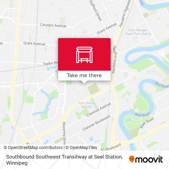 Southbound Southwest Transitway at Seel Station plan