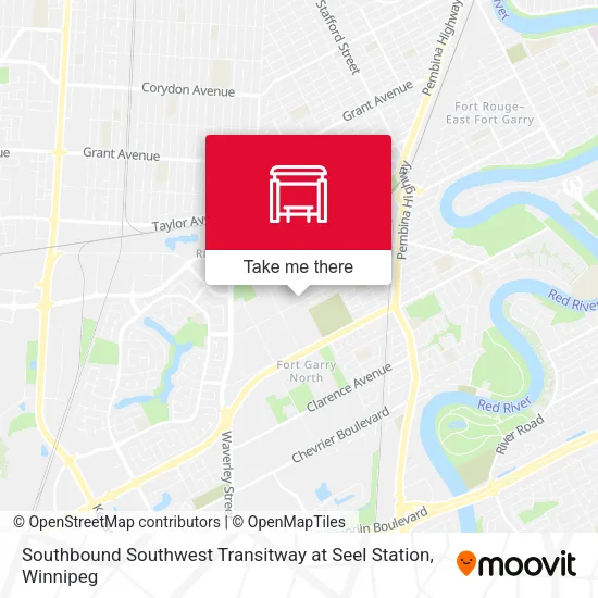 Southbound Southwest Transitway at Seel Station map