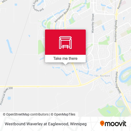 Westbound Waverley at Eaglewood map