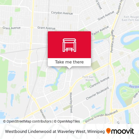 Westbound Lindenwood at Waverley West map