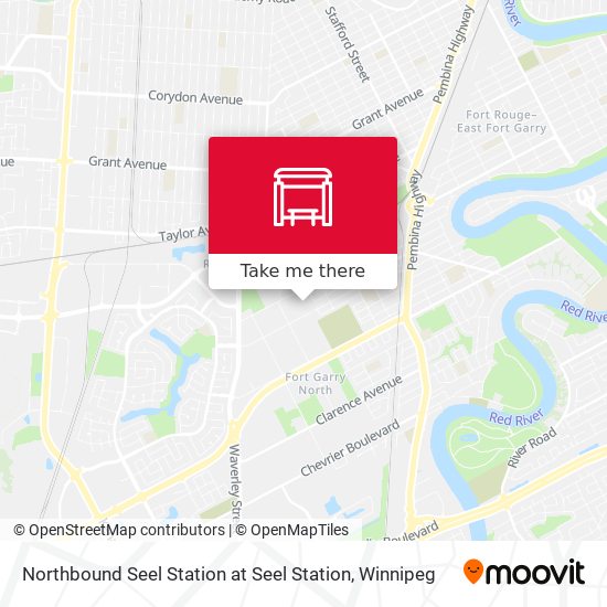 Northbound Seel Station at Seel Station plan