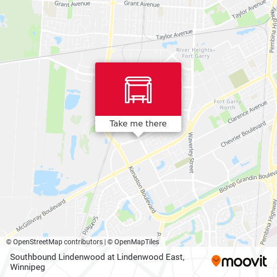 Southbound Lindenwood at Lindenwood East map