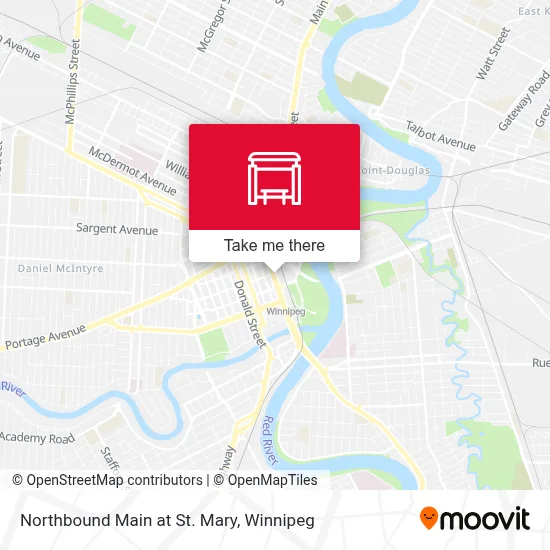 Northbound Main at St. Mary map