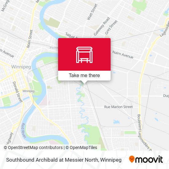 Southbound Archibald at Messier North plan