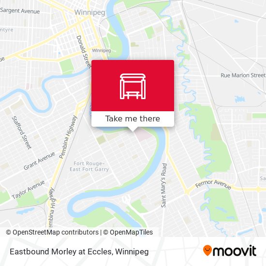 Eastbound Morley at Eccles map