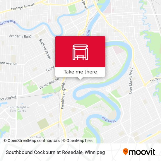 Southbound Cockburn at Rosedale map