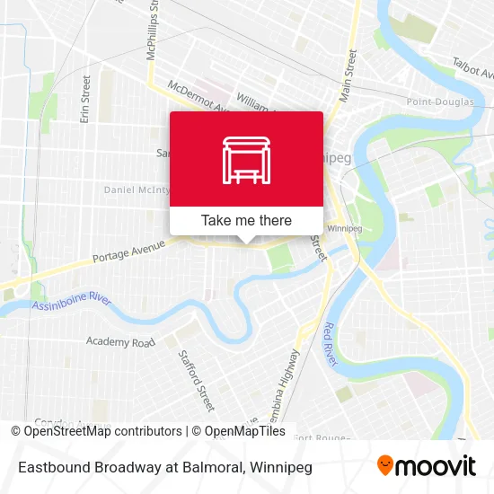 Eastbound Broadway at Balmoral plan