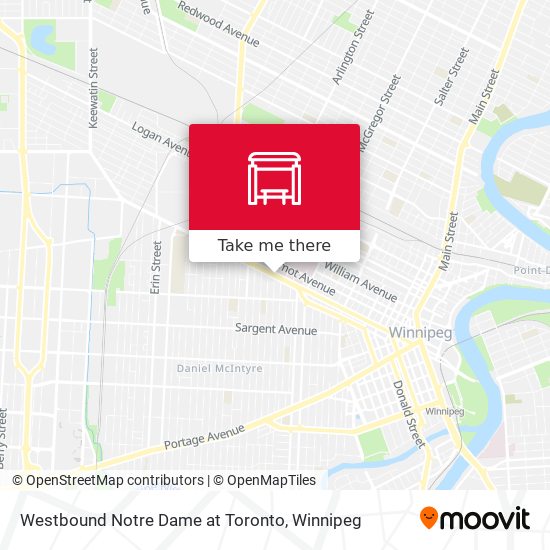Westbound Notre Dame at Toronto plan