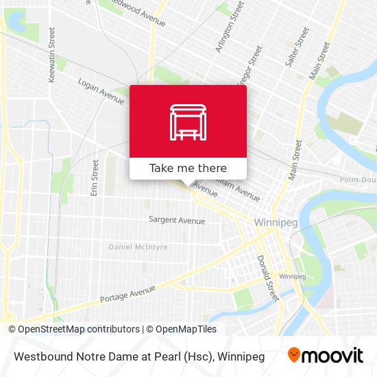 Westbound Notre Dame at Pearl (Hsc) plan