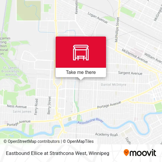 Eastbound Ellice at Strathcona West map