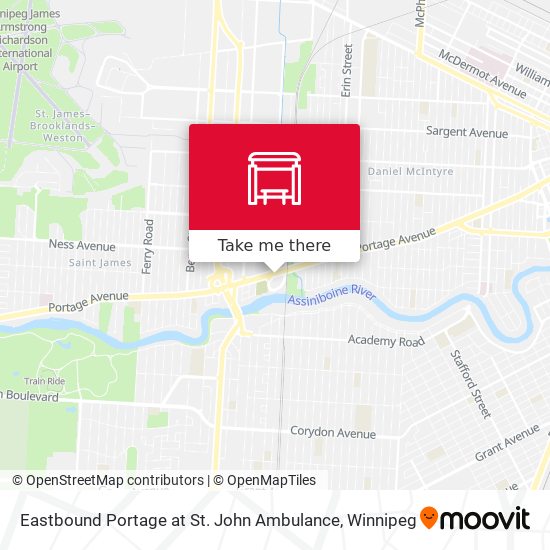 Eastbound Portage at St. John Ambulance plan