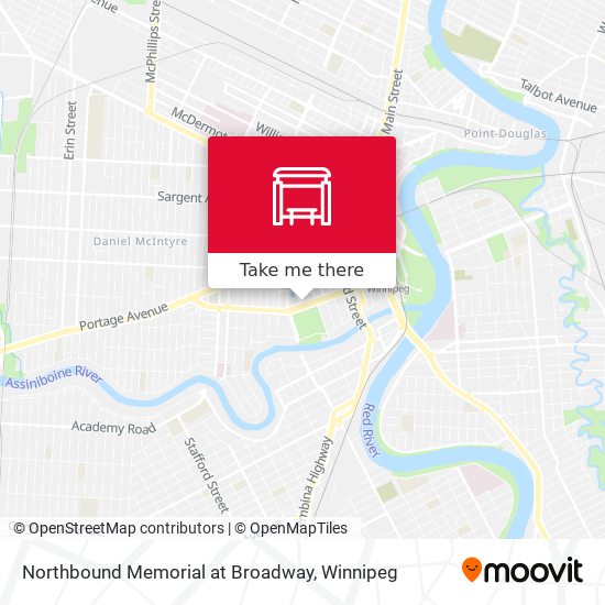 Northbound Memorial at Broadway plan