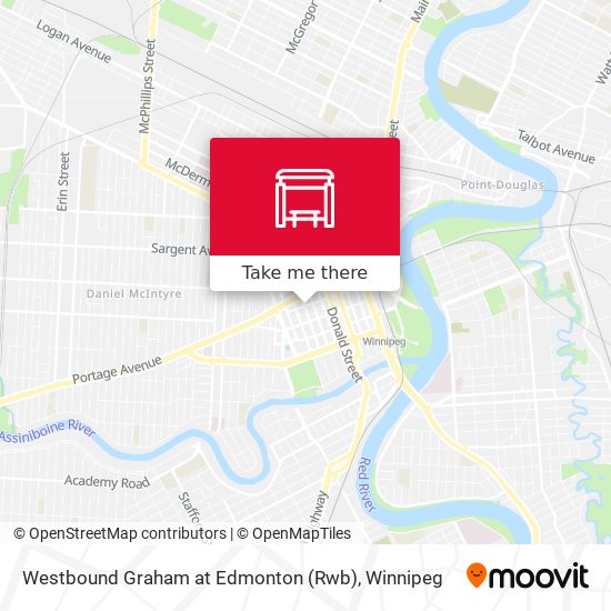 Westbound Graham at Edmonton (Rwb) map