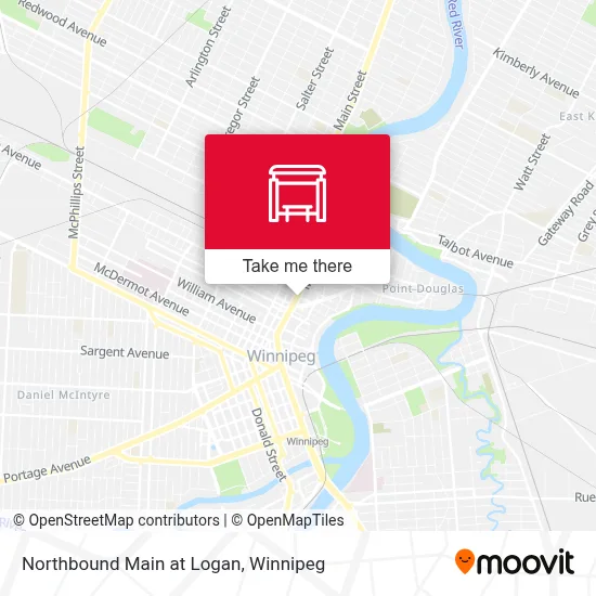 Northbound Main at Logan map