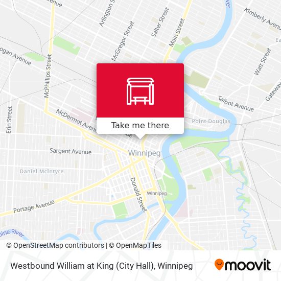 Westbound William at King (City Hall) map