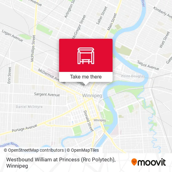 Westbound William at Princess (Rrc Polytech) map