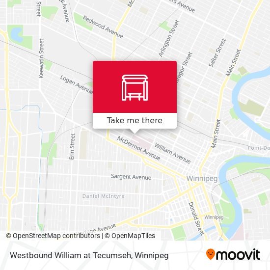 Westbound William at Tecumseh map