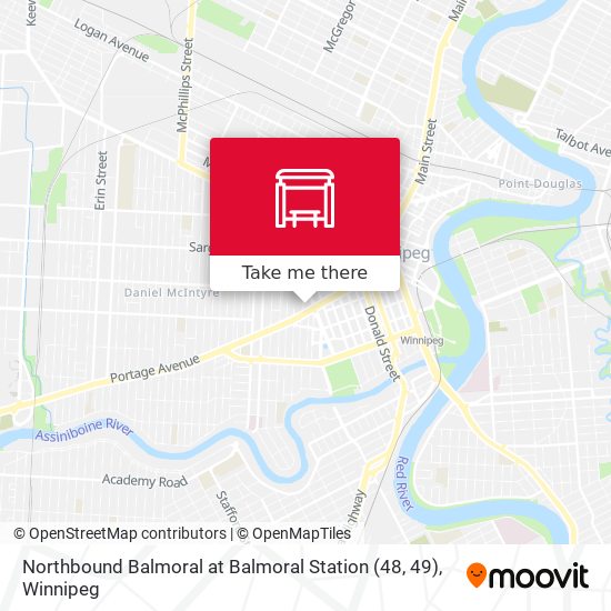 Northbound Balmoral at Balmoral Station (48, 49) plan