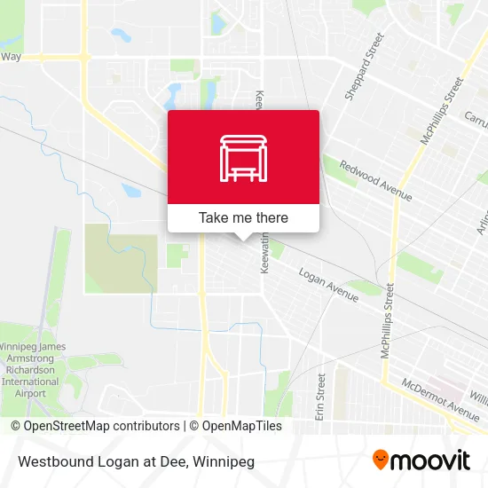 Westbound Logan at Dee map