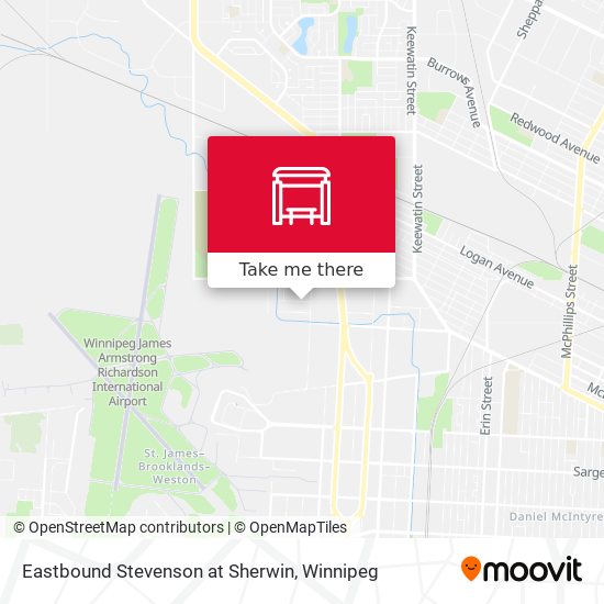 Eastbound Stevenson at Sherwin plan