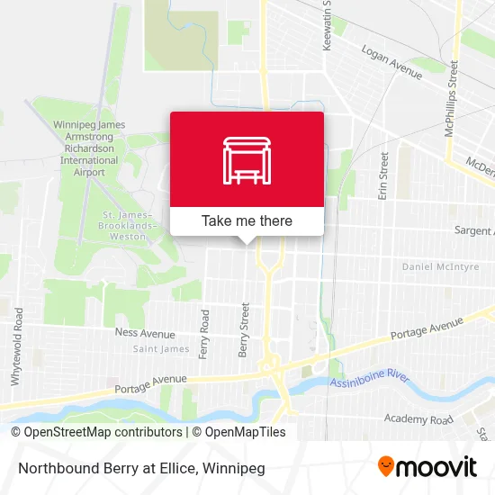 Northbound Berry at Ellice map