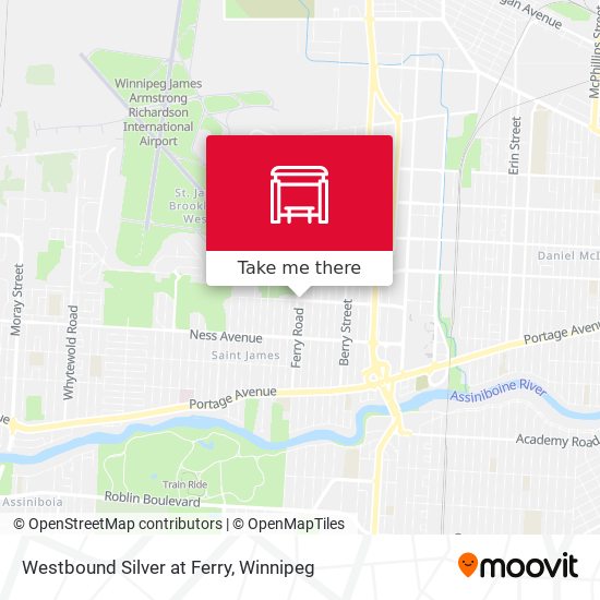 Westbound Silver at Ferry map