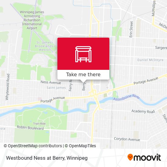 Westbound Ness at Berry map