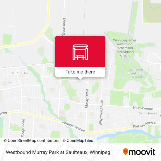 Westbound Murray Park at Saulteaux map