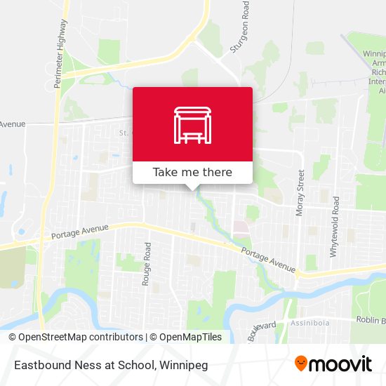 Eastbound Ness at School map