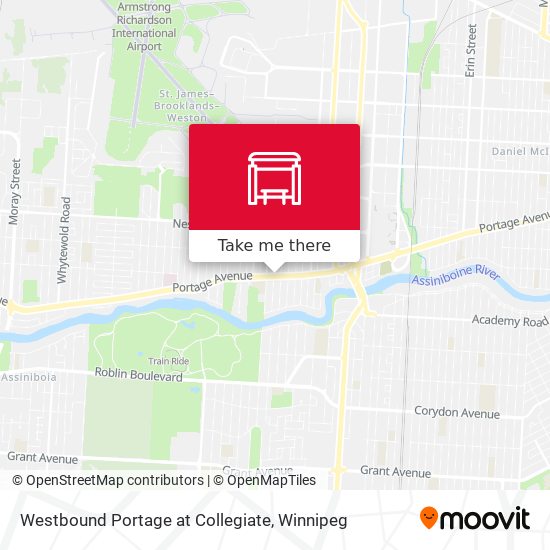 Westbound Portage at Collegiate plan