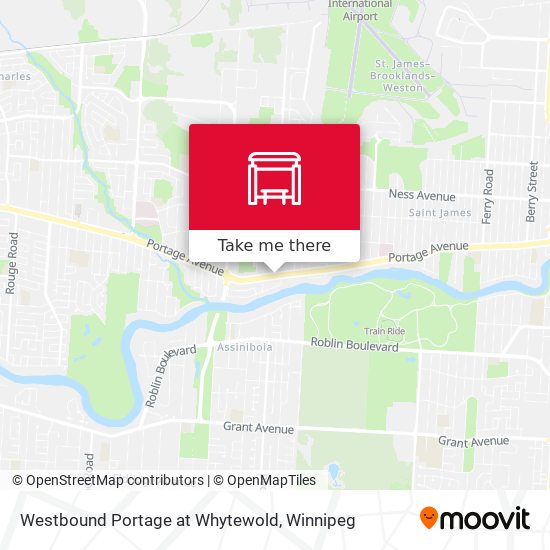 Westbound Portage at Whytewold map