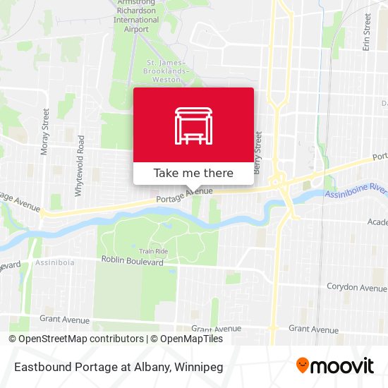 Eastbound Portage at Albany plan