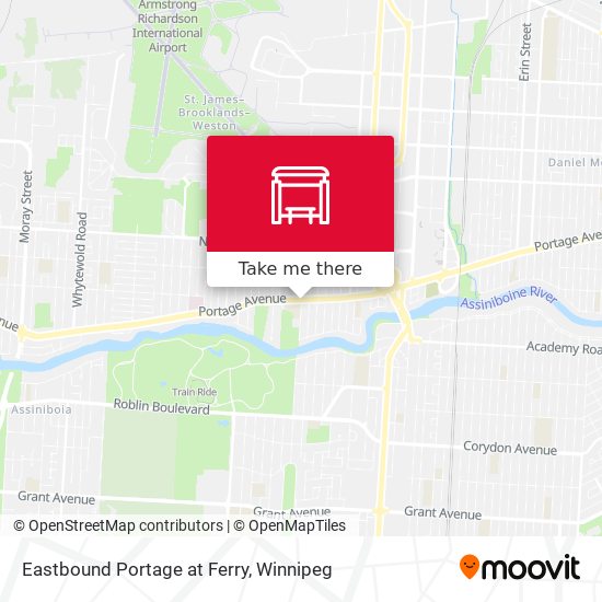 Eastbound Portage at Ferry map