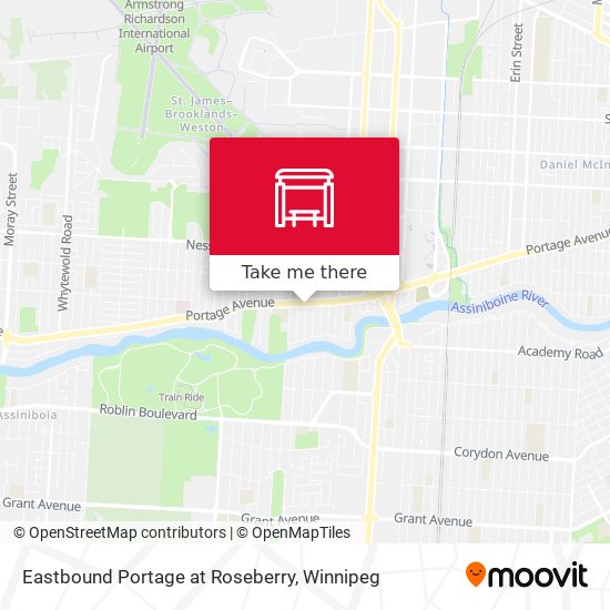 Eastbound Portage at Roseberry map