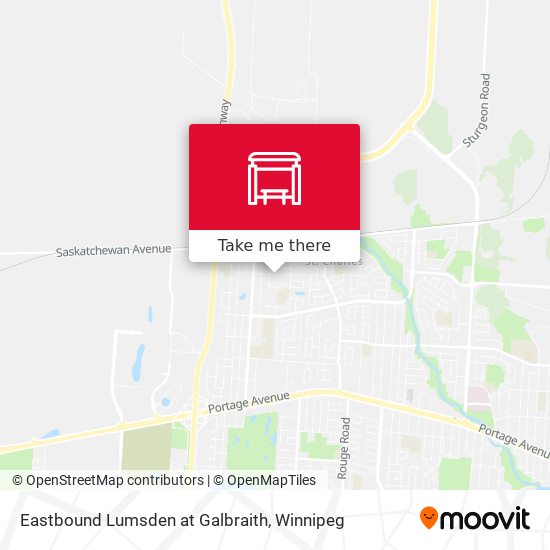 Eastbound Lumsden at Galbraith plan